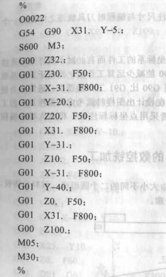 台阶形工件加工编程