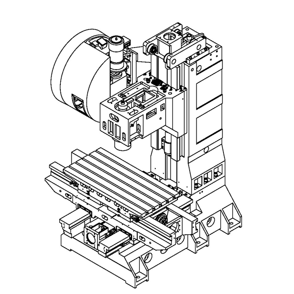 VMC-850硬轨加工中心床身