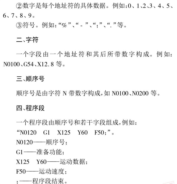 加工中心程序结构